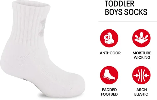 Vista 2 de Under Armour Paquete múltiple de calcetines estampados para niños