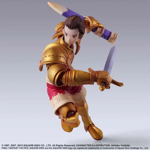 Vista 6 de Figura de acción prepintada de PVC de Final Fantasy Tactics Bling Arts Dilita Hyrule PVC prepintada