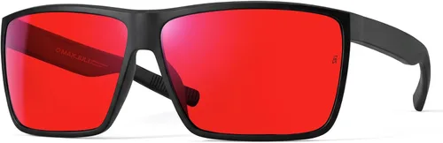 Vista 8 de MAXJULI Lentes de bloqueo de luz azul XL para hombres grandes, computadora/juegos/TV/teléfonos 8108 Negro/Fl-41 Rosa