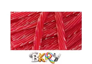 Vista 2 de BKRY BKRY Strawberry Licorice Twists, Strawberry Licorice Laces, Soft & Chewy Holiday Candy (2.5 oz, 4 packs 2.5 oz)