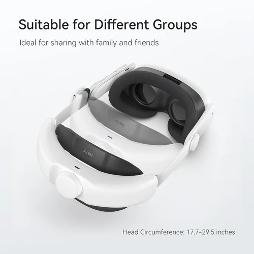 Vista 5 de KIWI design Comfort Battery Head Strap 6400mAh Compatible with Meta Quest 3 Accessories Battery Pack Pressure Free Counterweight Battery Design NOT