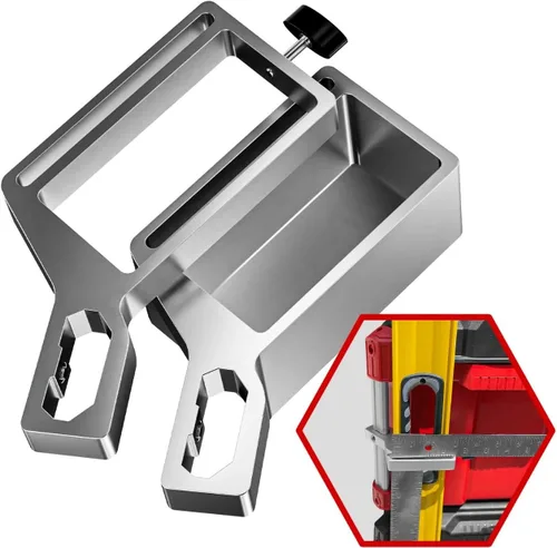 Vista 2 de Alpha Engineered Soporte de Montaje de Nivel Compatible con Caja de Herramientas Milwaukee Packout - Se Adapta a Organizadores Packout - Incluye