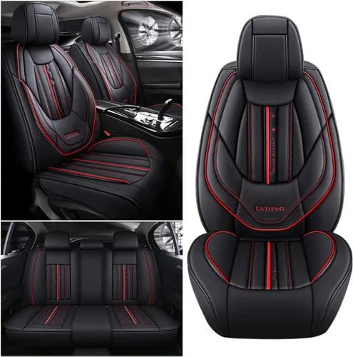Vista 3 de Juego completo de fundas de asiento de automóvil compatibles con LR2 de cobertura completa, transpirable e impermeable, juego completo de accesorios