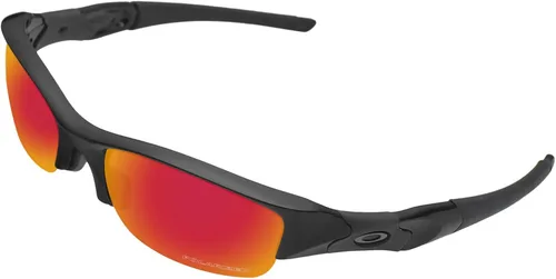 Vista 2 de BroLizard - Lente polarizada para gafas de sol Oakley Flak Jacket, rojo