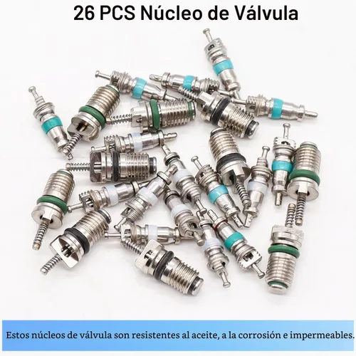 Vista 6 de TWTADE Kit de herramientas de instalación de extracción rápida de núcleo de válvula R134A - Herramienta de extracción de núcleo de válvula de aire