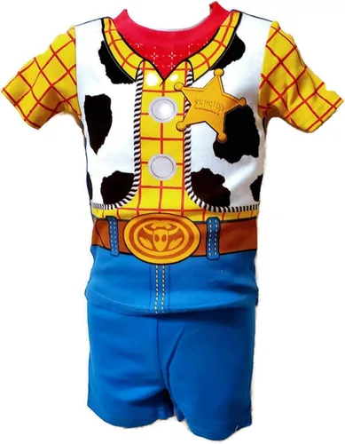 Vista 2 de Disney Pixar Toy Story Buzz & Woody - Conjunto de pijama de 4 piezas para niños pequeños, talla 2T Multi, Variado