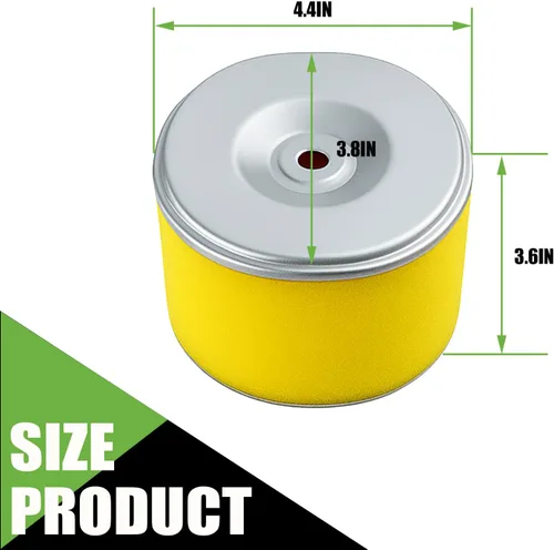 Vista 4 de Filtro de aire 17210-ZE3-505 compatible con motor GX340 11HP GX390 13HP con prefiltro de espuma - Reemplace el filtro de aire 17210-ZE3-010