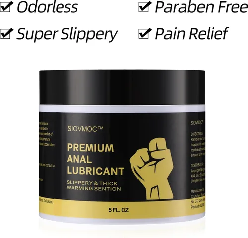 Vista 2 de Lubricante para sexo anal, gel de fisting premium a base de agua para mayor comodidad y experiencia suave, lubricante sexual duradero para la puerta