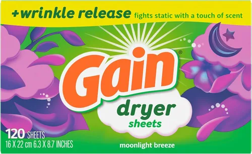 Vista 8 de Gain Hojas para secadora, aroma Moonlight Breeze, 120