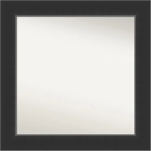 Vista 372 de Amanti Art Espejo personalizado, espejo de baño negro Astor, espejo de pared o espejo de tocador de baño sobre el fregadero (25 x 25 pulgadas)