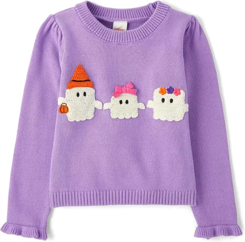 Vista 22 de Gymboree Suéter sin botones de manga larga con cuello redondo para bebés y niños pequeños Negro