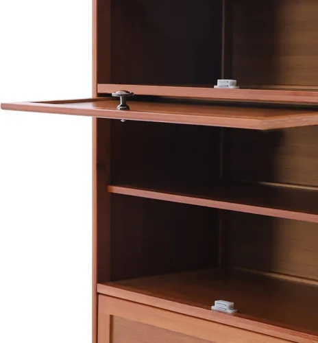 Vista 6 de Zapatero de 10 capas, 20 pares de organizador de almacenamiento de zapatos con puertas correderas ocultas, estante independiente para zapatos
