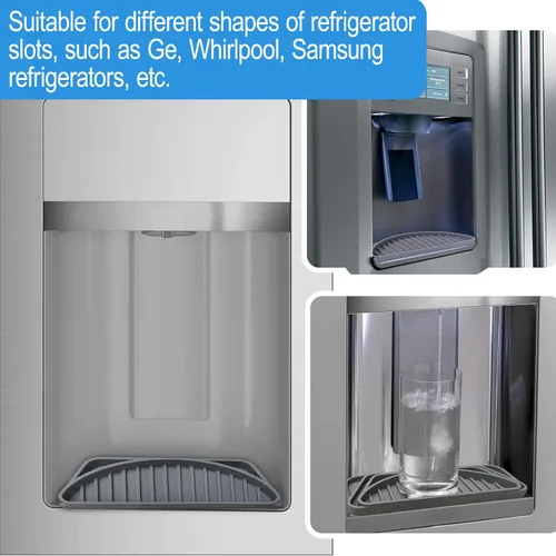Vista 7 de Vodolo Recogedor de goteo para refrigerador para bandeja de agua, bandejas de goteo para dispensador de bebidas, almohadillas para bandeja de goteo