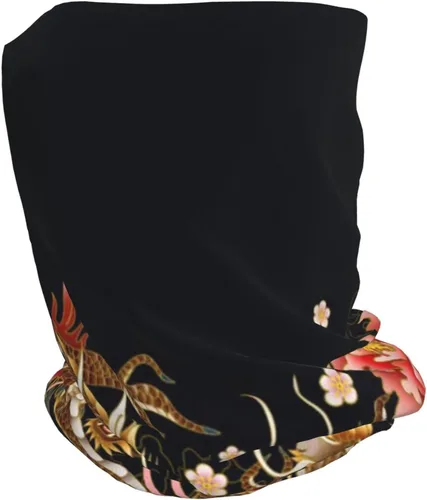 Vista 2 de Fantasy Dragon - Gorro multifunción con diseño de calavera suave y elástico gorro de invierno cálido bufanda de moda para hombres y mujeres