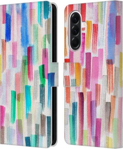 Vista 167 de Head Case Designs Officially Licensed Ninola Brushstrokes Multi Colorful Leather Wallet Case Compatible with Samsung Galaxy A07 4G