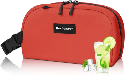Vista 11 de Cerbonny Pequeña bolsa refrigeradora, bolsa de almuerzo congelable para niños y adultos, pequeña bolsa aislada, mini bolsa portátil para aperitivos