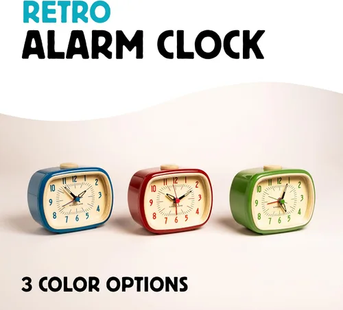 Vista 3 de Reloj con alarma cuadrado, de la marca Kikkerland