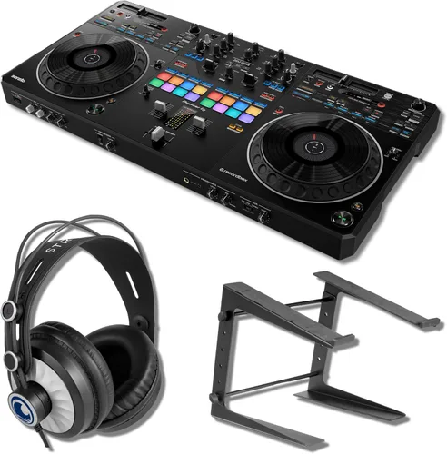 Vista 10 de Pioneer DDJ-REV5 - Controlador DJ de 4 canales con cubierta protectora de policarbonato Decksaver DS-PC-DDJREV5