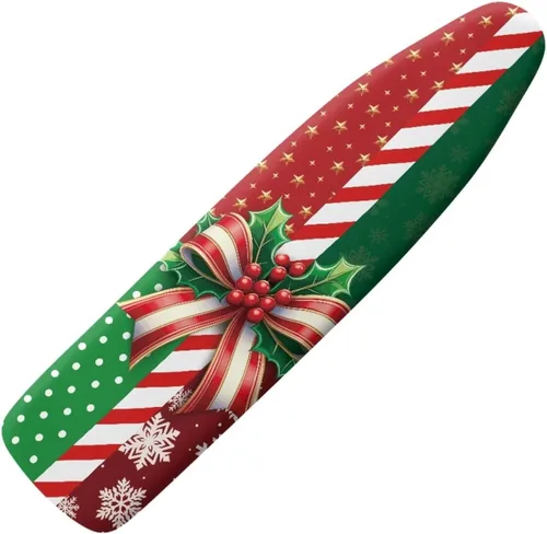 Vista 26 de Funda para tabla de planchar con estampado de rosas vintage con gancho y bucle, sujetadores ajustables, fundas protectoras para tabla de planchar