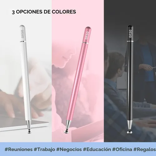 Vista 6 de Lápiz para Tablet, Lápiz Stylus con Punta de Disco Capacitiva y Tapa Magnética Compatible con Todas las Pantallas Táctiles, Lápices para Apple iPad
