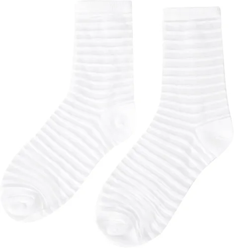 Vista 5 de Verdusa 5 pares de calcetines transparentes de malla a cuadros para mujer