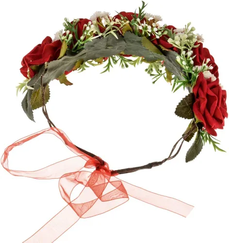 Vista 3 de Vividsun - Corona floral para el pelo diseño floral festivales bodas