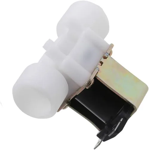 Vista 3 de 1/2" válvula electromagnética eléctrica de la entrada de agua de DC 12V normalmente cerrada N/C 0,02 a 0,8mpa - rosca recta plástica