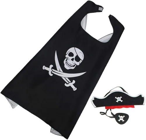 Vista 6 de RioRand Disfraz de pirata de dibujos animados para cosplay fiesta de cumpleaños