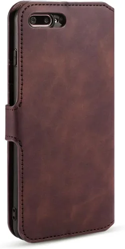 Vista 7 de UEEBAI Funda de cuero PU para iPhone 6 6S, Vintage Retro Premium Wallet Flip Cover TPU Inner Shell [ranuras para tarjetas] [Cierre magnético]