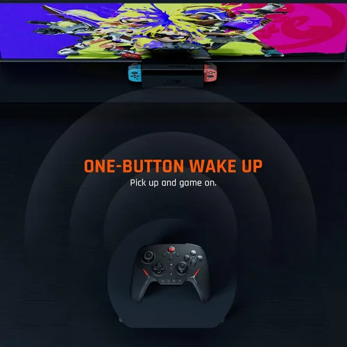 Vista 9 de BIGBIG WON Switch Controllers with Charging Base, Wireless Game Controller for SwitchPCAndroidIOS,Mechanical ButtonsALPS JoystickNFC Sensor6-axis
