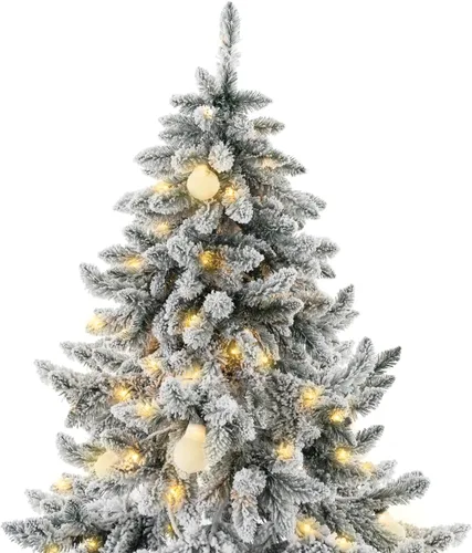 Vista 7 de Naomi Home Thalia - Árbol de Navidad de Alaska con nieve de 6.5 pies