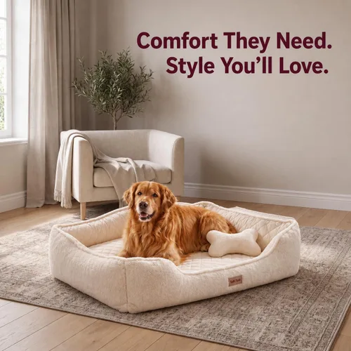 Vista 6 de Cama ortopédica refrescante para perros pequeños, espuma viscoelástica