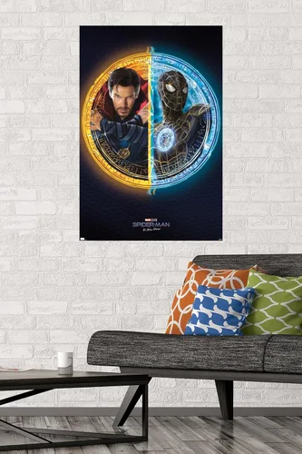 Vista 22 de Trends International Marvel Spider-Man: No Way Home - Póster de pared dúo, 22.4 pulgadas de largo x 14.7 pulgadas, versión enmarcada de madera