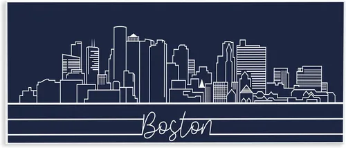 Vista 10 de Stupell Industries Wood Cursive City Coordinates Cape Cod - Placa de pared para pared, 7 x 0.5 x 17, multicolor 2-Sin marco