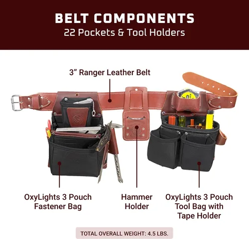 Vista 3 de Occidental Leather OxyLights Framer - Utility Holster Pouch Package with Double Outer Bag - Made in USA