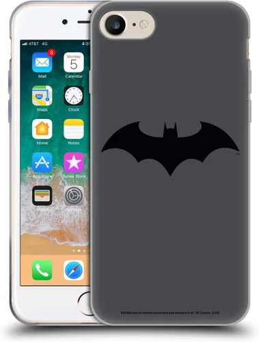 Vista 344 de Head Case Designs Funda de gel con licencia oficial de Batman DC Comics Bat Signal Logos [protección de grado militar] compatible con Apple iPhone 7