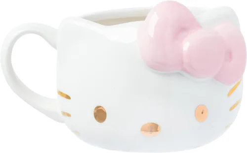 Vista 28 de Silver Buffalo Sanrio Hello Kitty and Friends Badtz-Maru - Taza de cerámica esculpida en 3D, 20 onzas