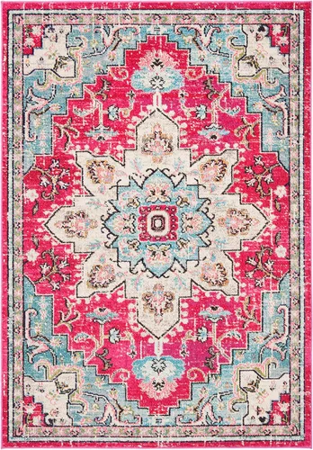 Vista 42 de Safavieh MAD473E - Tapete con diseño de medallón desgastado, bohemio elegante, colección Madison, no suelta pelos, fácil de cuidar, alto tránsito