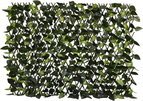 Vista 14 de Pantalla de Privacidad de Cerca Expandible para Balcón, Patio Exterior, Panel Decorativo de Cercado de Hiedra Artificial, Setos Artificiales