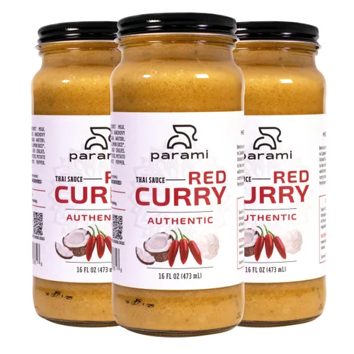 Vista 27 de Parami Salsa de curry tailandés tamaño 16 onzas (sin gluten, sin lácteos, sin nueces) (paquete de 1, verde)