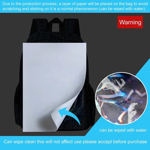 Vista 5 de CCJPX Mochila de 3 piezas para niños, de 16 pulgadas, dinosaurio, preescolar, primaria, guardería, escuela, mochilas y lonchera, Negro Azul