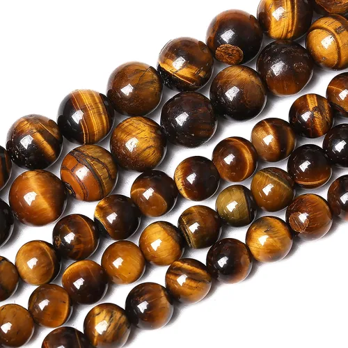 Vista 27 de 100 cuentas de piedra multicolor natural de 0.236 pulgadas (0.236 in), cuentas espaciadoras sueltas redondas para hacer pulseras, collares, aretes