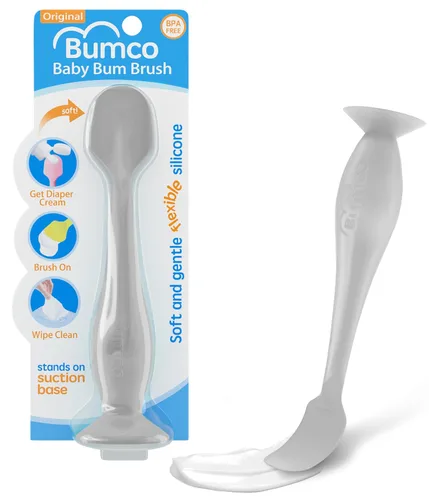 Vista 9 de Bumco - Espátula de crema para pañales para el hogar y los viajes, aplicador de crema para pañales sin BPA, aplicador de crema suave para dermatitis