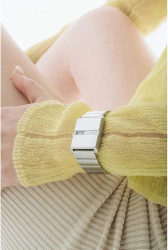 Vista 7 de Breda Reloj de pulsera de acero inoxidable y metal 'Pulse' para hombre, 1.024in, plateado, Movimiento de cuarzo