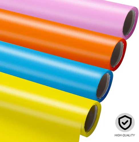 Vista 4 de PerKoop Paquete de 9 rollos de papel para tablón de anuncios arcoíris de 4 x 12 pies, resistente a la decoloración, colorido, para aula, proyectos