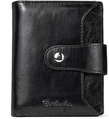 Vista 6 de BOSTANTEN Maletín de cuero para mujer, cartera de cuero para mujer