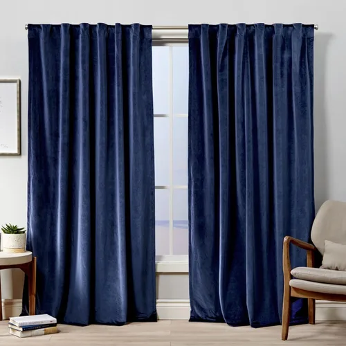 Vista 10 de Cortinas exclusivas para el hogar, de terciopelo, pesadas, para ventanas, paneles pares