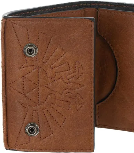 Vista 4 de Bioworld Zelda - Cartera Hylian Shield de PU y lona para videojuegos, Multi, Cartera con cinturón