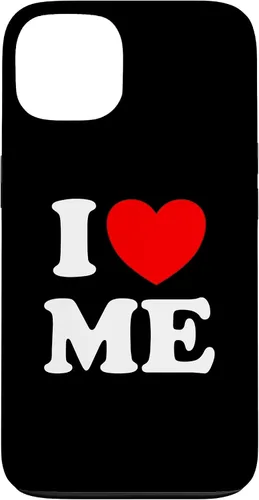 Vista 7 de Carcasa divertida para iPhone 16 I Love Me I Red Heart Me I Love Me Myself And I