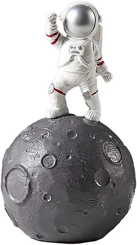 Vista 6 de Gaolinci Astronaut & Planet - Banco de monedas, caja de dinero, alcancía, decoración del hogar